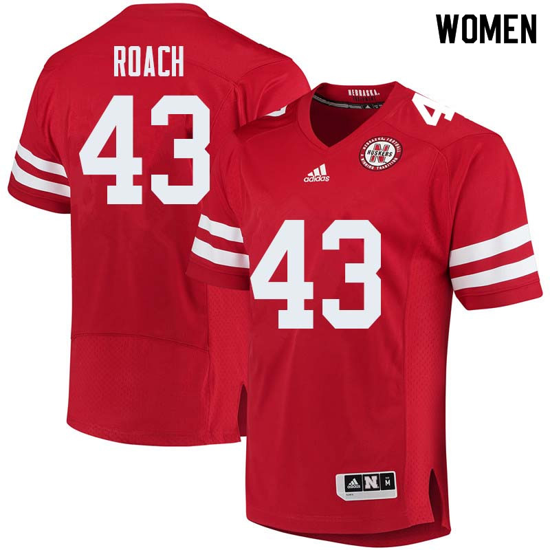 Women #43 Trevor Roach Nebraska Cornhuskers College Football Jerseys Sale-Red - Click Image to Close